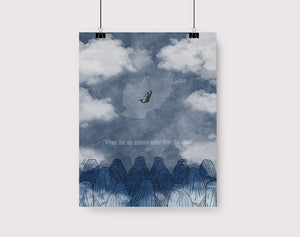 When sky seemed safer than the land in Afghanistan  |  DesiPun Art print