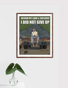 I did not give up  |  DesiPun Art print
