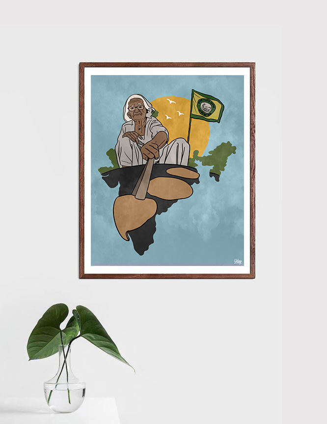 Farmer's Mother | DesiPun Art print